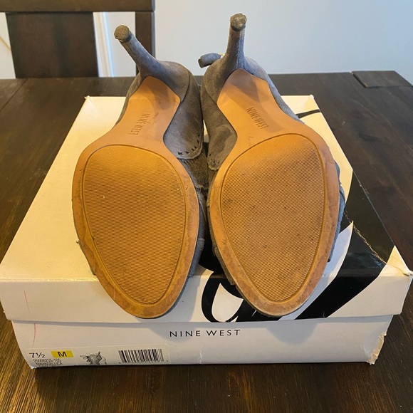 None West Angellica gray peep toe bootie - Picture 3 of 3